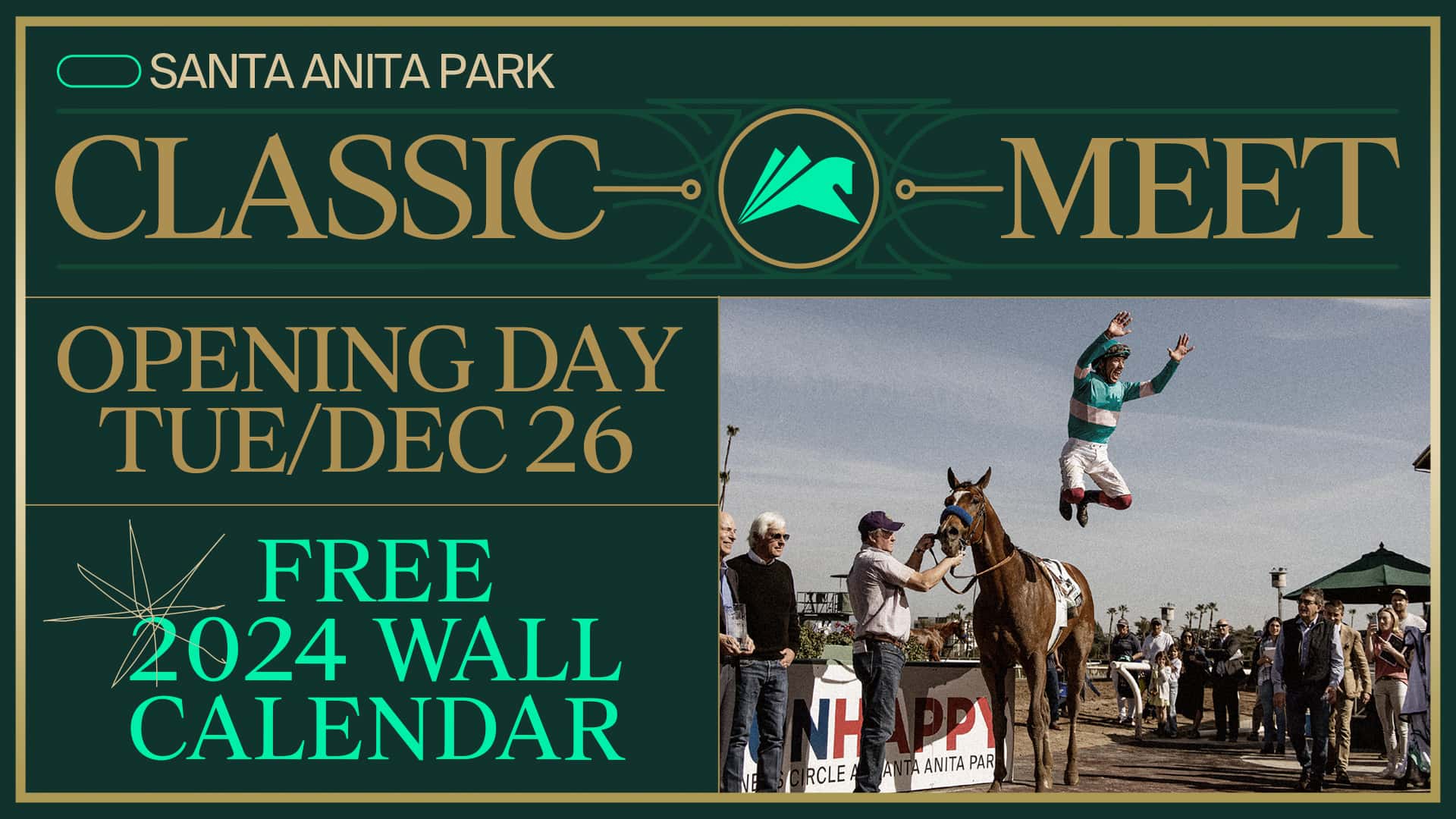 Santa Anita Park Wall Calendar 2025